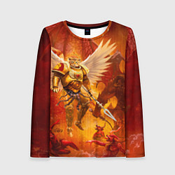 Лонгслив женский Кот примарх, цвет: 3D-принт