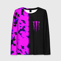 Лонгслив женский Monster energy neon camo, цвет: 3D-принт