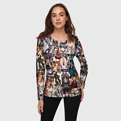 Лонгслив женский Гачиакута герои, цвет: 3D-принт — фото 2