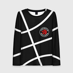 Женский лонгслив Торонто Рэпторс - текстура мяча