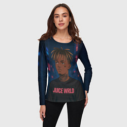Лонгслив женский Juice WRLD - Неоновый аниме арт, цвет: 3D-принт — фото 2