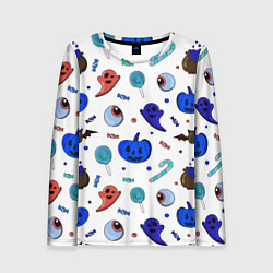 Женский лонгслив Halloween white