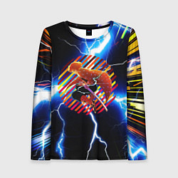 Лонгслив женский Anime Demon Slayer Zenitsu, цвет: 3D-принт