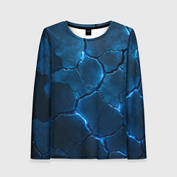 Женский лонгслив Неоновые плиты с камуфляжем