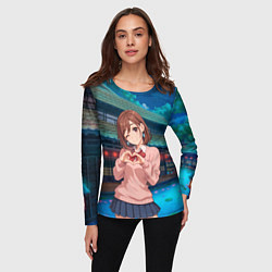 Лонгслив женский Милашка Сиратори Айра Дандадан, цвет: 3D-принт — фото 2