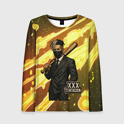 Лонгслив женский XXXTentacion в пиджаке с битой, цвет: 3D-принт