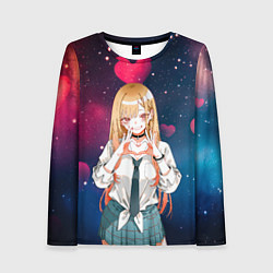 Лонгслив женский Марин Китагава с любовью - Эта фарфоровая кукла вл, цвет: 3D-принт