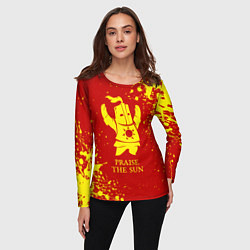 Лонгслив женский Praise the sun - dark souls, цвет: 3D-принт — фото 2