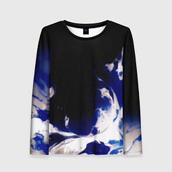 Женский лонгслив Синее пламя