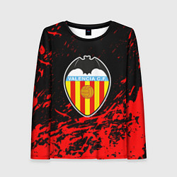 Женский лонгслив Валенсия брызги красок