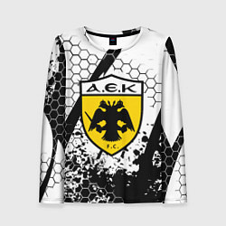 Женский лонгслив AEK броня текстура краски