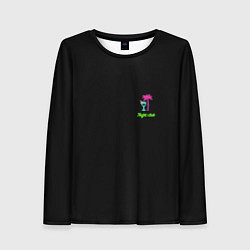 Женский лонгслив Night club neon