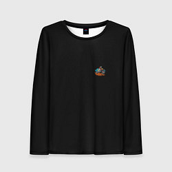 Лонгслив женский Motocross mountains, цвет: 3D-принт