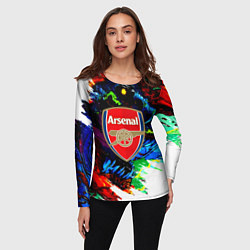 Лонгслив женский Arsenal monster, цвет: 3D-принт — фото 2