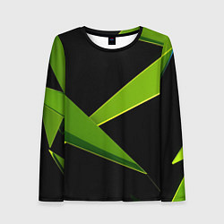 Женский лонгслив Geometric neon
