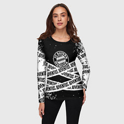 Лонгслив женский Бавария Мюнхен x Ювентус, цвет: 3D-принт — фото 2
