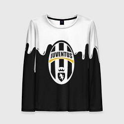 Женский лонгслив Juventus капли красок