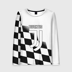 Женский лонгслив Ювентус клетка краски