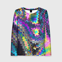 Женский лонгслив Абстракция переливы