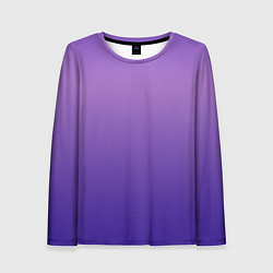 Лонгслив женский The color is purple, цвет: 3D-принт