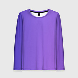 Лонгслив женский Color purple gradient, цвет: 3D-принт