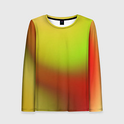 Лонгслив женский Color multicolored gradient, цвет: 3D-принт