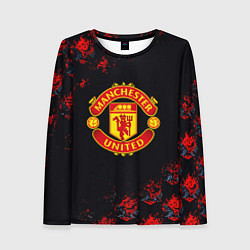 Лонгслив женский Манчестер Юнайтед самураи, цвет: 3D-принт
