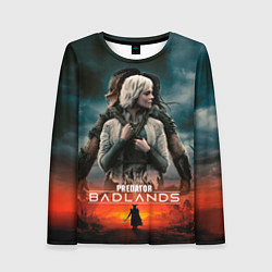 Лонгслив женский Главные герои Хищник планета смерти, цвет: 3D-принт