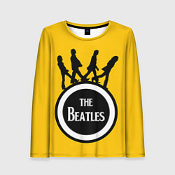 Лонгслив женский The Beatles: Yellow Vinyl, цвет: 3D-принт
