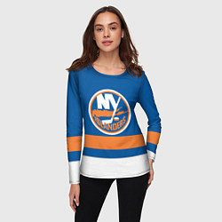 Лонгслив женский New York Islanders, цвет: 3D-принт — фото 2
