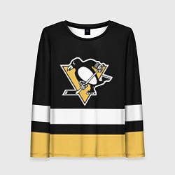 Женский лонгслив Pittsburgh Penguins: Black