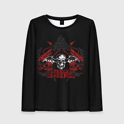 Лонгслив женский Avenged Sevenfold: Fly Skull, цвет: 3D-принт