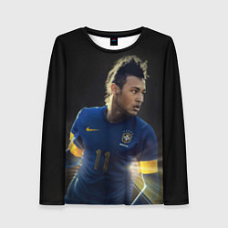 Лонгслив женский Neymar: Brasil Team, цвет: 3D-принт