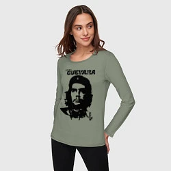 Лонгслив хлопковый женский Che Guevara, цвет: авокадо — фото 2