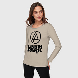 Лонгслив хлопковый женский Linkin Park, цвет: миндальный — фото 2