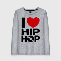 Женский лонгслив I love Hip Hop