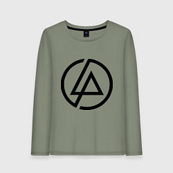 Лонгслив хлопковый женский Linkin Park: Sybmol, цвет: авокадо