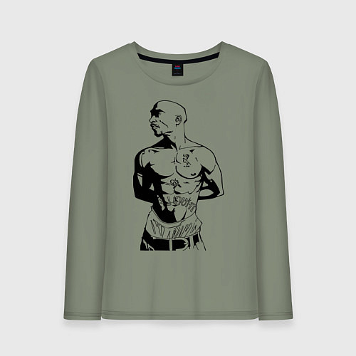 Женский лонгслив 2pac / Авокадо – фото 1