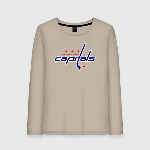 Женский лонгслив Washington Capitals / Миндальный – фото 1