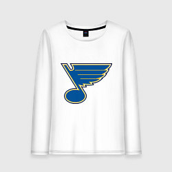 Лонгслив хлопковый женский St Louis Blues, цвет: белый