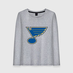 Лонгслив хлопковый женский St Louis Blues, цвет: меланж