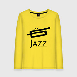 Лонгслив хлопковый женский Jazz, цвет: желтый