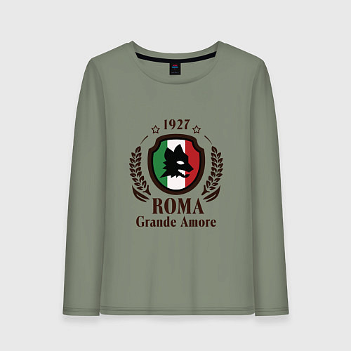 Женский лонгслив AS Roma: Grande Amore / Авокадо – фото 1