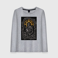 Лонгслив хлопковый женский Dark Souls: Warrior, цвет: меланж