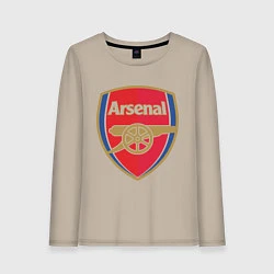 Лонгслив хлопковый женский Arsenal FC, цвет: миндальный