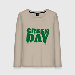 Лонгслив хлопковый женский Green Day, цвет: миндальный