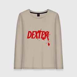 Лонгслив хлопковый женский Dexter Blood, цвет: миндальный