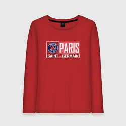 Лонгслив хлопковый женский Paris Saint-Germain - New collections, цвет: красный