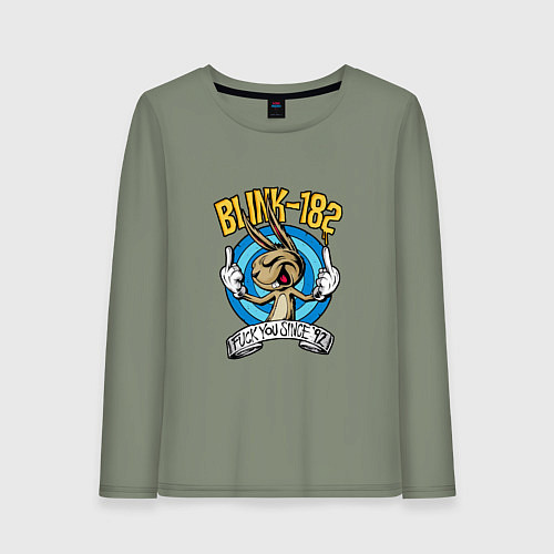 Женский лонгслив Blink-182: Fuck you / Авокадо – фото 1
