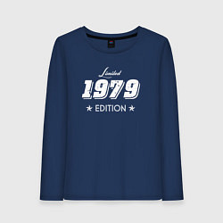 Лонгслив хлопковый женский Limited Edition 1979, цвет: тёмно-синий